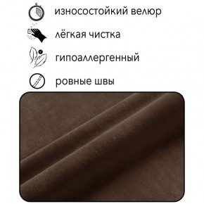 Диван Горизонт Д2-ВК (велюр коричневый) 1200 в Камышлове - kamyshlov.mebel24.online | фото 4