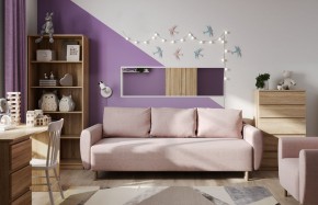 Диван-кровать Тулисия светло-розовый, ткань рогожка в Камышлове - kamyshlov.mebel24.online | фото 4