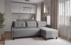 Диван-кровать угловой Киркас серый, ткань рогожка в Камышлове - kamyshlov.mebel24.online | фото 2