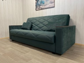 Диван Престиж-15 (НПБ+МДФ) велюр Sensey bottle green в Камышлове - kamyshlov.mebel24.online | фото