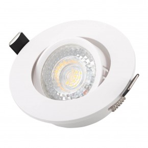 DK3020-WH Встраиваемый светильник, IP 20, 10 Вт, GU5.3, LED, белый, пластик в Камышлове - kamyshlov.mebel24.online | фото 2