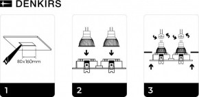 DK3022-BK Встраиваемый светильник, IP 20, 10 Вт, GU5.3, LED, черный, пластик в Камышлове - kamyshlov.mebel24.online | фото 5