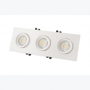 DK3023-WH Встраиваемый светильник, IP 20, 10 Вт, GU5.3, LED, белый, пластик в Камышлове - kamyshlov.mebel24.online | фото 3