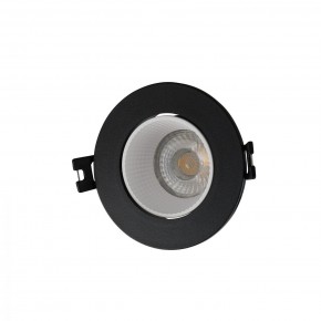 DK3061-BK+WH Встраиваемый светильник, IP 20, 10 Вт, GU5.3, LED, черный/белый, пластик в Камышлове - kamyshlov.mebel24.online | фото 1