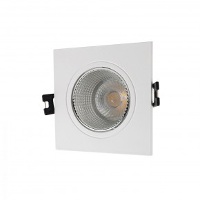 DK3071-WH+CH Встраиваемый светильник, IP 20, 10 Вт, GU5.3, LED, белый/хром, пластик в Камышлове - kamyshlov.mebel24.online | фото
