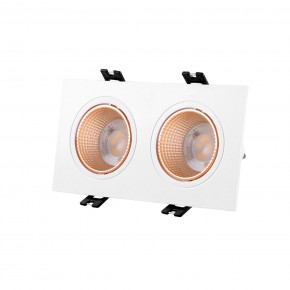 DK3072-WBR Встраиваемый светильник, IP 20, 10 Вт, GU5.3, LED, белый/бронзовый, пластик в Камышлове - kamyshlov.mebel24.online | фото 1