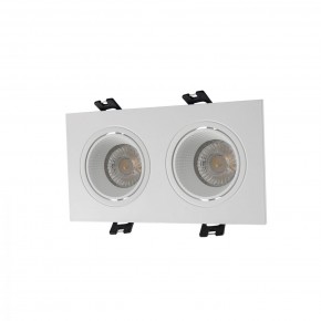 DK3072-WH Встраиваемый светильник, IP 20, 10 Вт, GU5.3, LED, белый/белый, пластик в Камышлове - kamyshlov.mebel24.online | фото 1