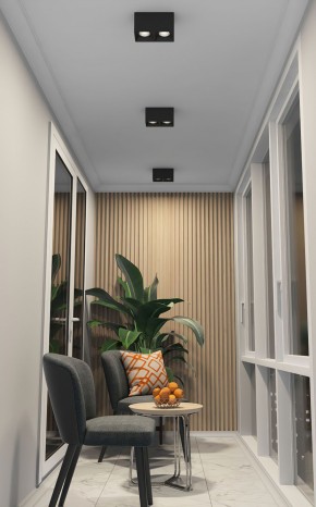 DK3085-BK+CH Светильник накладной IP 20, 10 Вт, GU5.3, LED, черный/хром, пластик в Камышлове - kamyshlov.mebel24.online | фото 2