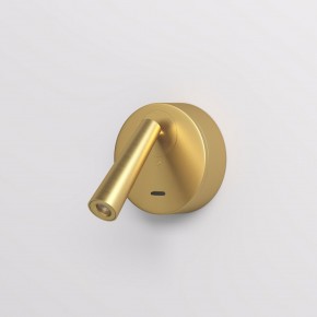 DK5072-SB Бра SHINE WALL со светодиодом, D104*H68, IP20, 3000К, 3W, RA?90, сатинированная латунь, алюминий в Камышлове - kamyshlov.mebel24.online | фото 2