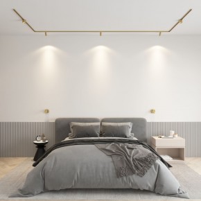 DK5072-SB Бра SHINE WALL со светодиодом, D104*H68, IP20, 3000К, 3W, RA?90, сатинированная латунь, алюминий в Камышлове - kamyshlov.mebel24.online | фото 4