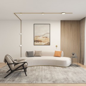 DK5072-SB Бра SHINE WALL со светодиодом, D104*H68, IP20, 3000К, 3W, RA?90, сатинированная латунь, алюминий в Камышлове - kamyshlov.mebel24.online | фото 5