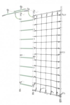 Дополнительная стойка к пристенному ДСК Pastel с сеткой для лазания, цв. белый в Камышлове - kamyshlov.mebel24.online | фото