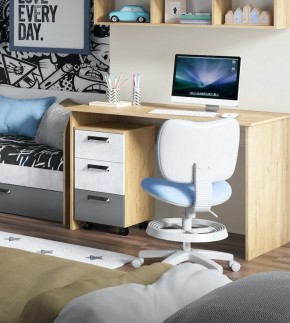 Дуглас (подростковая) М16 Стол прямой + М09 Тумба в Камышлове - kamyshlov.mebel24.online | фото