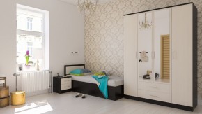 Фиеста Кровать 0900, цвет венге/дуб лоредо, ШхГхВ 93,5х203,5х80 см., сп.м. 900х2000 мм., без матраса, основание есть в Камышлове - kamyshlov.mebel24.online | фото 5