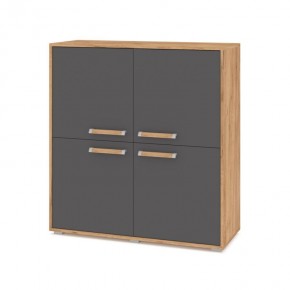 ФЛОРИДА Ф43 Комод (дуб золотой/графит) в Камышлове - kamyshlov.mebel24.online | фото
