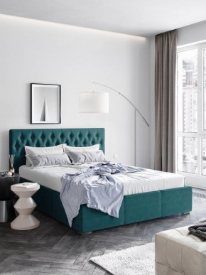 Интерьерная Кровать Октавия Бирюзовый 1400x2000 в Камышлове - kamyshlov.mebel24.online | фото 1
