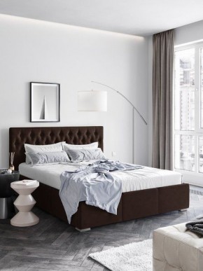 Интерьерная Кровать Октавия Коричневый  1400x2000 в Камышлове - kamyshlov.mebel24.online | фото