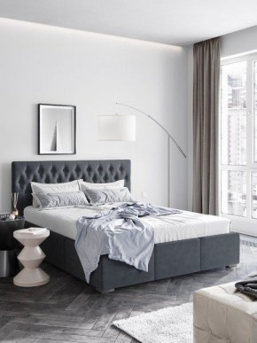 Интерьерная Кровать Октавия Серый 1400x2000 в Камышлове - kamyshlov.mebel24.online | фото