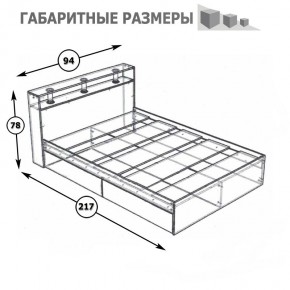 Камелия Кровать 0900, цвет белый, ШхГхВ 93,5х217х78,2 см., сп.м. 900х2000 мм., без матраса, основание есть в Камышлове - kamyshlov.mebel24.online | фото 5