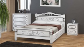 КАРИНА-5 Кровать из массива 1200 с 2-мя ящиками в Камышлове - kamyshlov.mebel24.online | фото 1