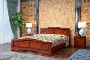 КАРИНА-6 Кровать из массива 1400 (Орех) в Камышлове - kamyshlov.mebel24.online | фото