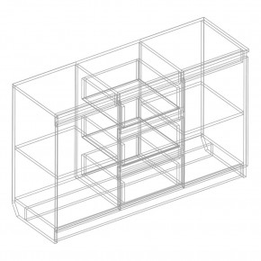 Комод 2-ств. с 3 ящиками в Камышлове - kamyshlov.mebel24.online | фото 2