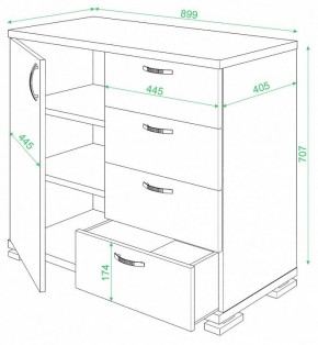 Комод Домино ТБ-4МН в Камышлове - kamyshlov.mebel24.online | фото 2