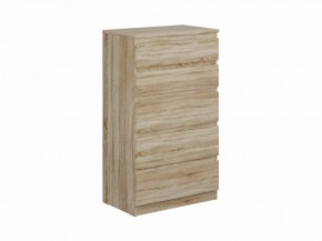 Комод КАСТОР с пятью ящиками, цвет Дуб Сонома в Камышлове - kamyshlov.mebel24.online | фото