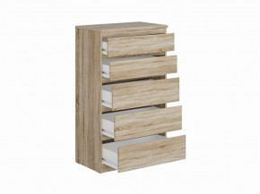Комод КАСТОР с пятью ящиками, цвет Дуб Сонома в Камышлове - kamyshlov.mebel24.online | фото 2