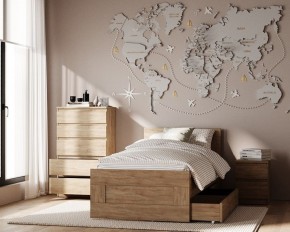 Комод КАСТОР с пятью ящиками, цвет Дуб Сонома в Камышлове - kamyshlov.mebel24.online | фото 3
