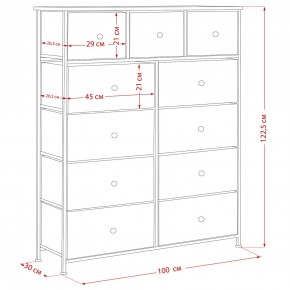 Комод Leset Линкс 11 ящиков (МДФ) в Камышлове - kamyshlov.mebel24.online | фото 12