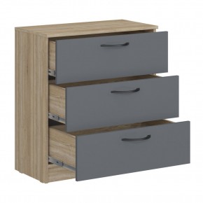Комод мини Дублин (Дуб Сонома/Графит) в Камышлове - kamyshlov.mebel24.online | фото 2