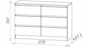 НИЦЦА-7 Комод (НЦ.07) в Камышлове - kamyshlov.mebel24.online | фото 3