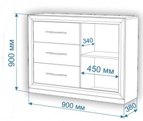 Комод Нобиле Км-120/38 ФГ в Камышлове - kamyshlov.mebel24.online | фото 2