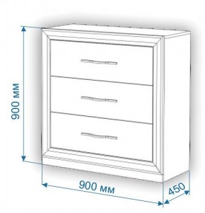 Комод Нобиле Км-90/45 в Камышлове - kamyshlov.mebel24.online | фото 3
