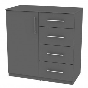 Комод "Калисто (K17)" ручка рейлинг (Графит) в Камышлове - kamyshlov.mebel24.online | фото