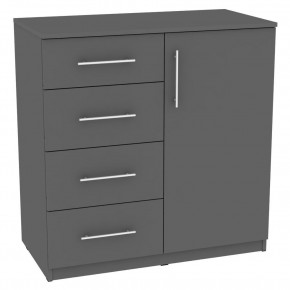 Комод "Калисто (K18)" ручка рейлинг (Графит) в Камышлове - kamyshlov.mebel24.online | фото