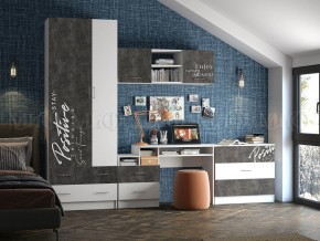 ВЕГА NEW Позитив Комод (Бетон темный/белый) в Камышлове - kamyshlov.mebel24.online | фото 2