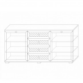 Комодино (фасады глухие) Парма Нео в Камышлове - kamyshlov.mebel24.online | фото 5