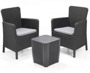 Комплект мебели Трентон балкон (Trenton Balcony graphite) графит в Камышлове - kamyshlov.mebel24.online | фото