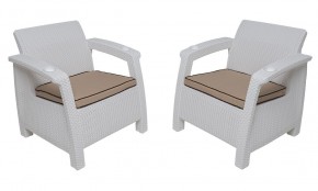 Комплект на балкон Yalta Balcony Set (Ялта) белый в Камышлове - kamyshlov.mebel24.online | фото 4