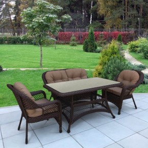Комплект плетеной мебели T130/LV-520BB-Brown_Beige в Камышлове - kamyshlov.mebel24.online | фото 2