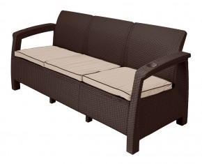Комплект уличной мебели Yalta Terrace Triple Set (Ялта) шоколадный в Камышлове - kamyshlov.mebel24.online | фото 2