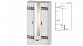 КОСТА-РИКА Шкаф 3-х створчатый (анкор светлый) в Камышлове - kamyshlov.mebel24.online | фото