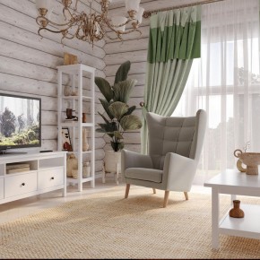 Кресло для отдыха Саари светло-серое, ткань рогожка в Камышлове - kamyshlov.mebel24.online | фото 4