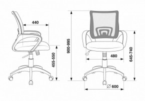 Кресло компьютерное CH-695N/R/TW-11 в Камышлове - kamyshlov.mebel24.online | фото 6