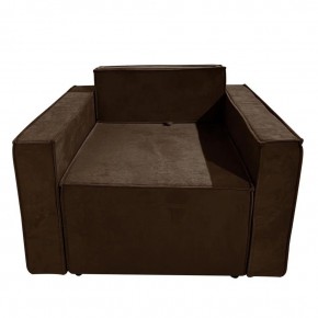 Кресло-кровать Принц КК1-ВК (велюр коричневый) в Камышлове - kamyshlov.mebel24.online | фото