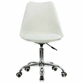 Кресло стул BRABIX "Eames MG-310 CH", хром, пластик белый, экокожа белая, 532923 в Камышлове - kamyshlov.mebel24.online | фото 1