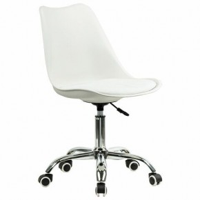 Кресло стул BRABIX "Eames MG-310 CH", хром, пластик белый, экокожа белая, 532923 в Камышлове - kamyshlov.mebel24.online | фото 2