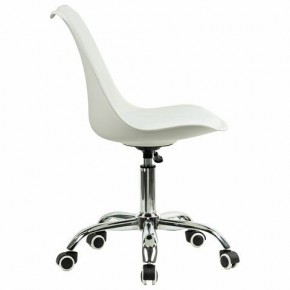 Кресло стул BRABIX "Eames MG-310 CH", хром, пластик белый, экокожа белая, 532923 в Камышлове - kamyshlov.mebel24.online | фото 3